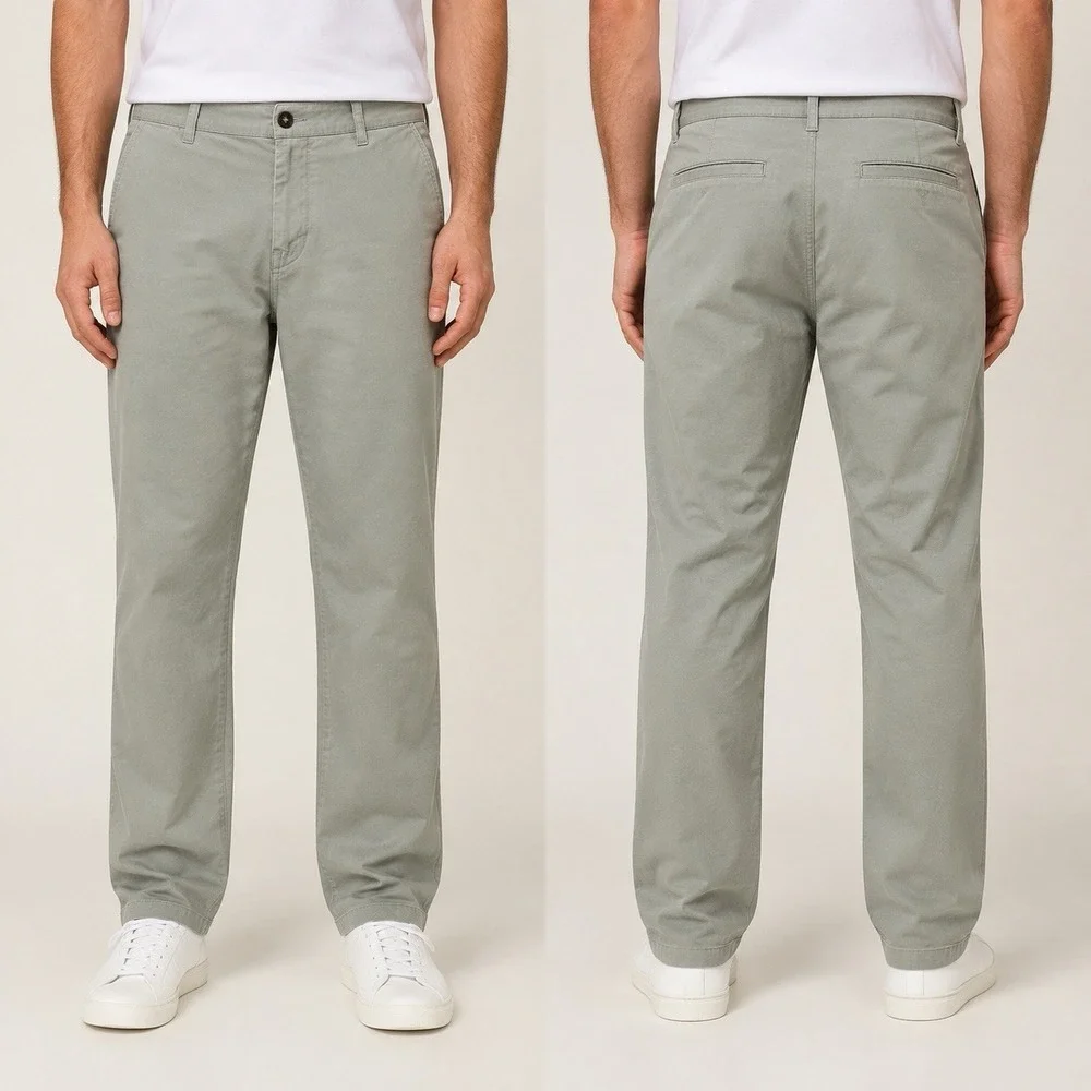 ASOS Design Men's Chino Pants W38 L32 Sage Green Straight Leg
